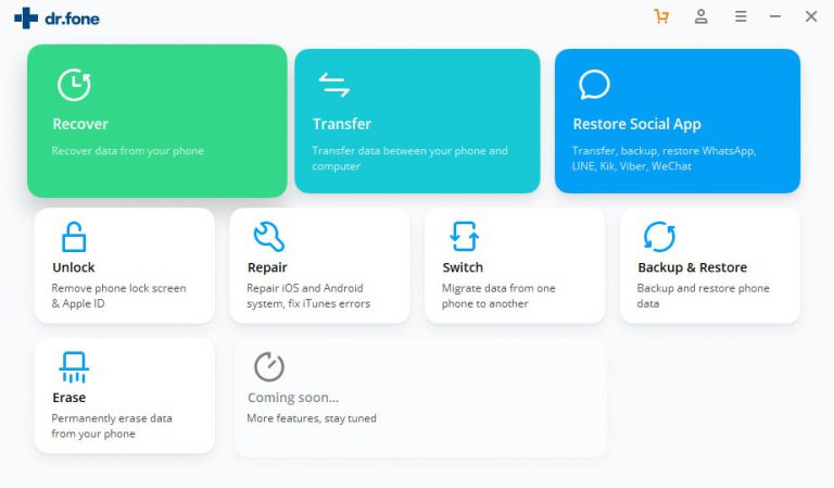 برنامه ریکاوری Drfone برای بازگردانی فایل های پاک شده در موبایل