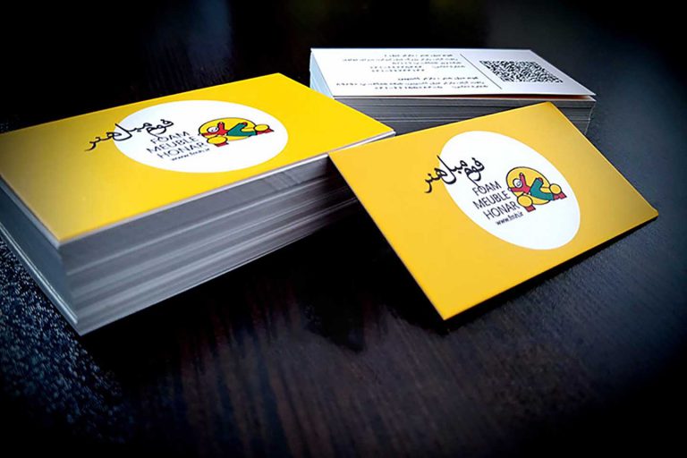 کارت ویزیت سلفون مات دور صاف